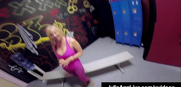  Cock Sucking Cougar Julia Ann Gets Milks A Hard Cock At Gym!